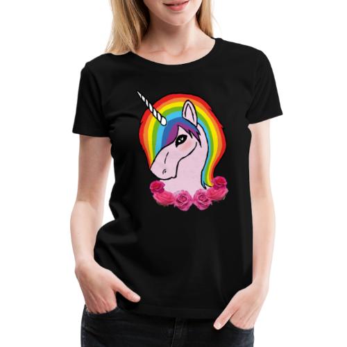 rainbow unicorn png - Maglietta Premium da donna