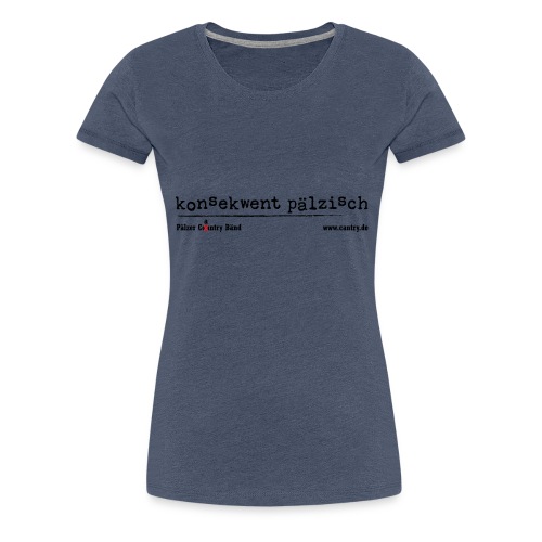 konsekwent schwarz - Frauen Premium T-Shirt