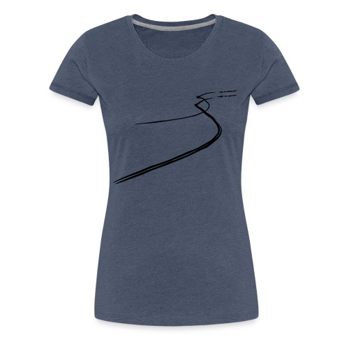 lighttrail nightride2013 - Vrouwen Premium T-shirt