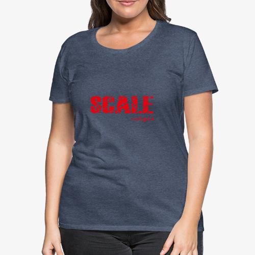 SCALE Logo rot - Frauen Premium T-Shirt