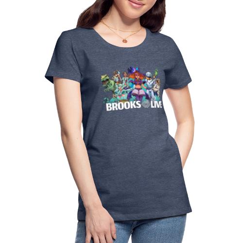 Brooks Live Logo mit Illustration - Frauen Premium T-Shirt