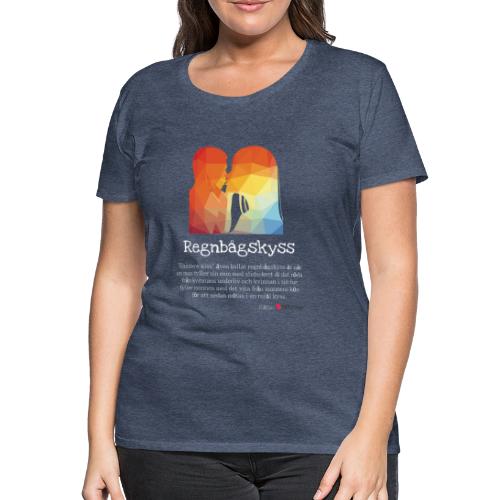Regnbågskyss - Premium-T-shirt dam