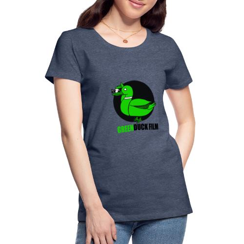 Greenduck Film Logo w. black letters - Dame premium T-shirt