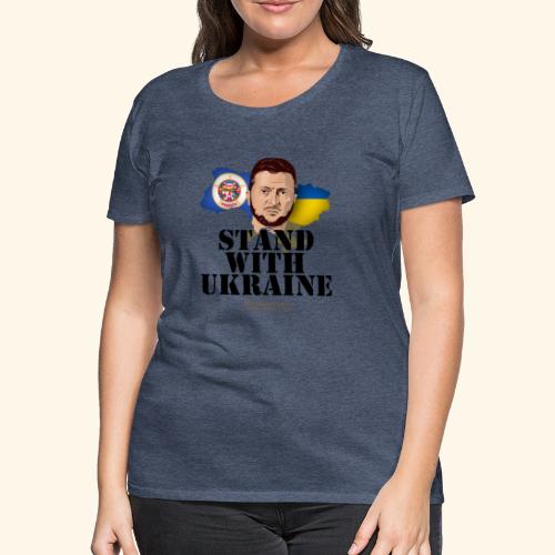 Minnesota Ukraine Freundschafts-Design - Frauen Premium T-Shirt