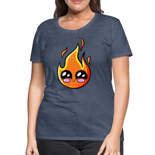 Incendio de Kawaii - Camiseta premium mujer