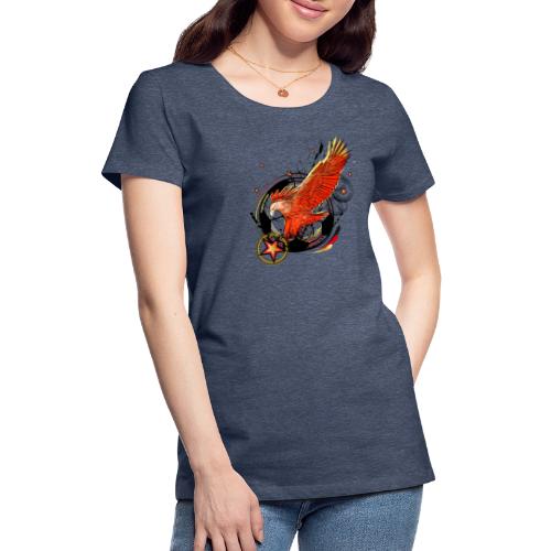 Adler mit Deutschland Stern - Frauen Premium T-Shirt
