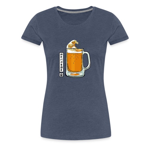 The great beer off Kanagawa - Women's Premium T-Shirt