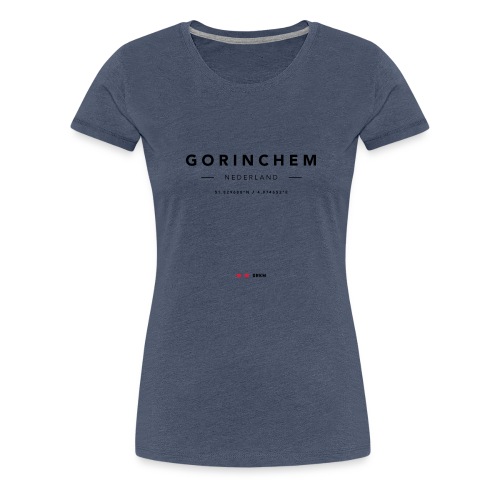 Gorinchem coördinaten - Vrouwen Premium T-shirt