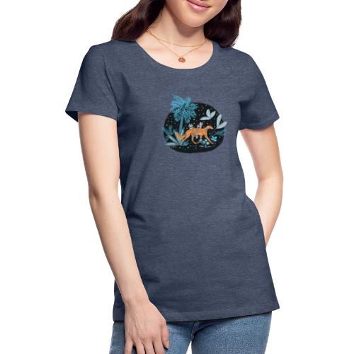 Saluki im Tropenwald - Frauen Premium T-Shirt