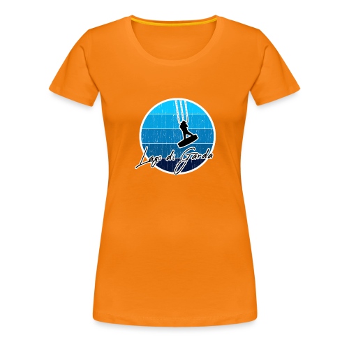 Kitesurfer, Kiten, Kitesurfing am Gardasee/Italien - Frauen Premium T-Shirt