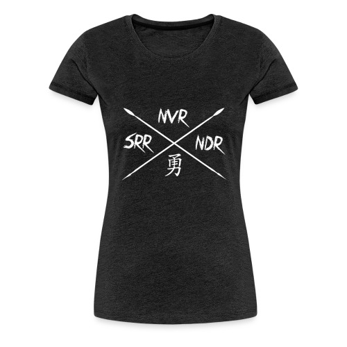 nvr srrndr2 png - Frauen Premium T-Shirt