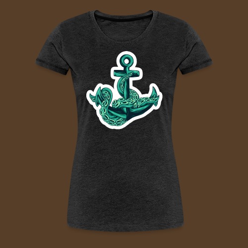 Anchor With Octopus - Frauen Premium T-Shirt