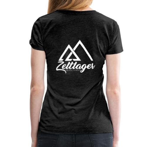 Zeltlager Logo hinten weiß Edition - Frauen Premium T-Shirt