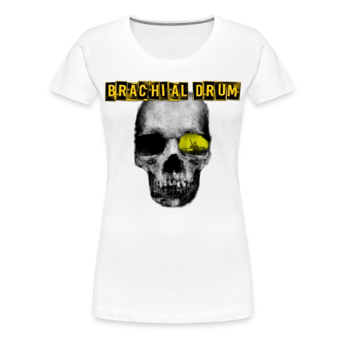 Brachial Drum Logo / Skull mit Schriftzug - Frauen Premium T-Shirt