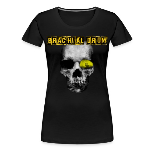 Brachial Drum Logo / Skull mit Schriftzug - Frauen Premium T-Shirt