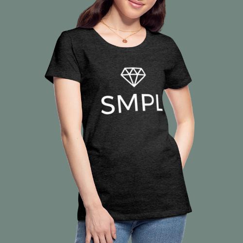 diamondpluswit 3333x3333 - Vrouwen Premium T-shirt