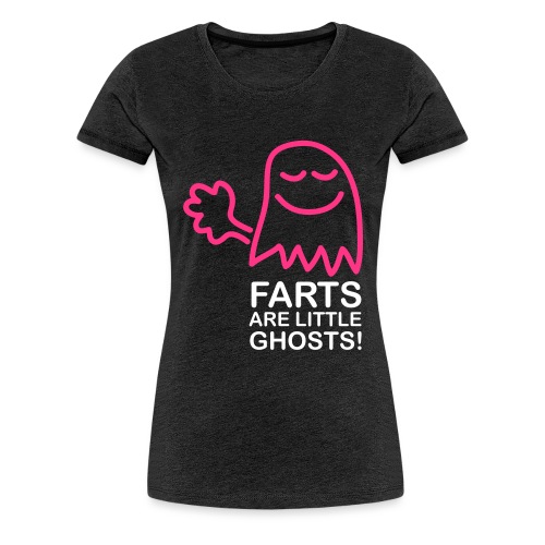 Farts are little ghosts (with text) - Premium-T-shirt dam
