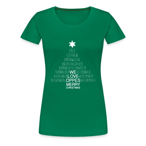 Oppes Weihnachtsbaum - Frauen Premium T-Shirt