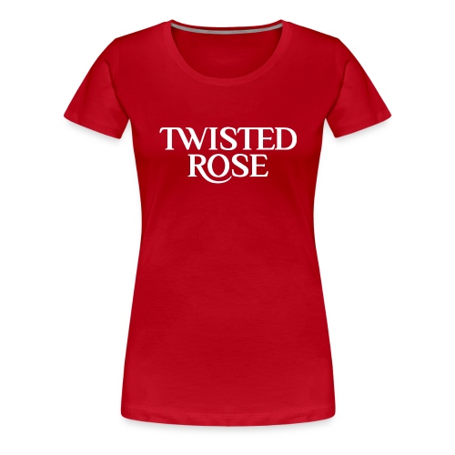 Twisted Rose Front and Back - Frauen Premium T-Shirt