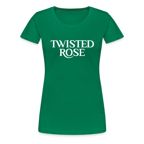 Twisted Rose Front and Back - Frauen Premium T-Shirt