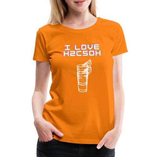 Kocham H2C5OH - Koszulka damska Premium