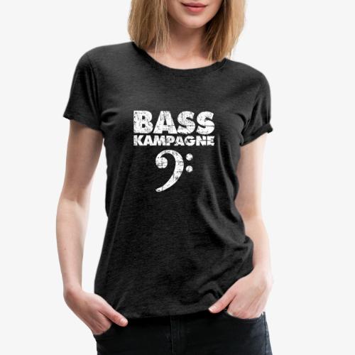 Basskampagne Bass Design Vintage Weiß - Frauen Premium T-Shirt