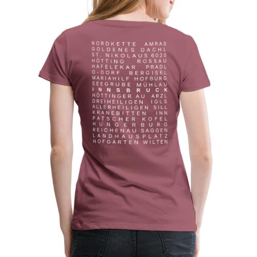 we love #innsbruck (backprint) - Frauen Premium T-Shirt