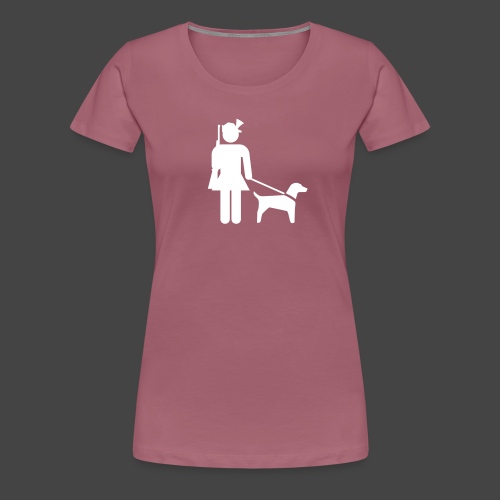 „Hundeführerin“-Jägerinnen Shirt - Frauen Premium T-Shirt