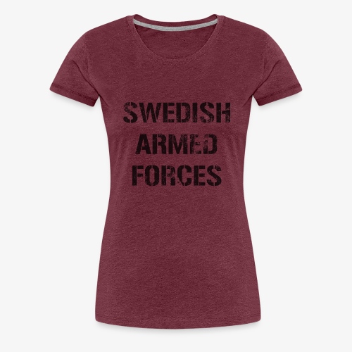 SWEDISH ARMED FORCES - Sliten - Premium-T-shirt dam