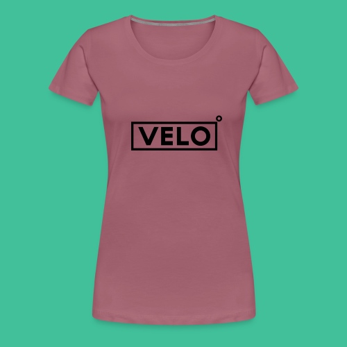 Velo Icon Blk - Long Sleeve Baseball Shirt W/N Clr - Women's Premium T-Shirt