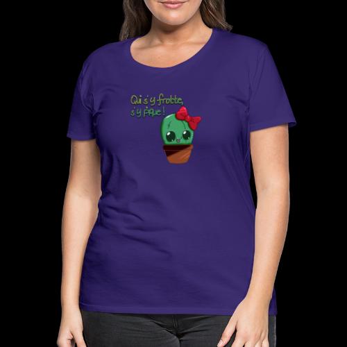 Cactus kawaii - T-shirt Premium Femme