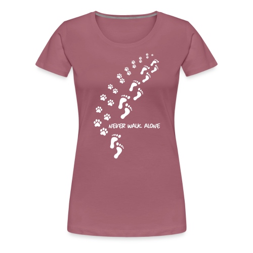 Vorschau: never walk alone dog - Frauen Premium T-Shirt