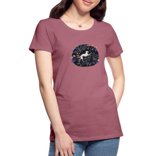 Windhund im Traumwald - Frauen Premium T-Shirt