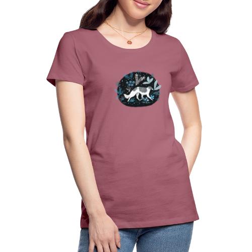 Barsoi im Mitternachtswald - Frauen Premium T-Shirt