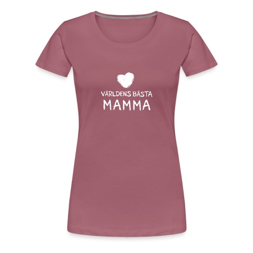 Världens bästa Mamma Toothy white - Premium-T-shirt dam