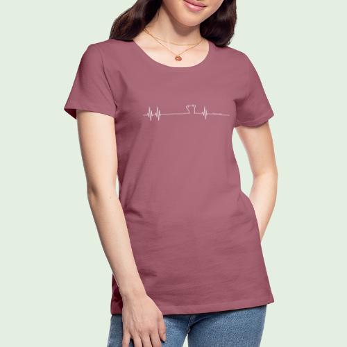 Herzschlag Grenzlandeis - Frauen Premium T-Shirt