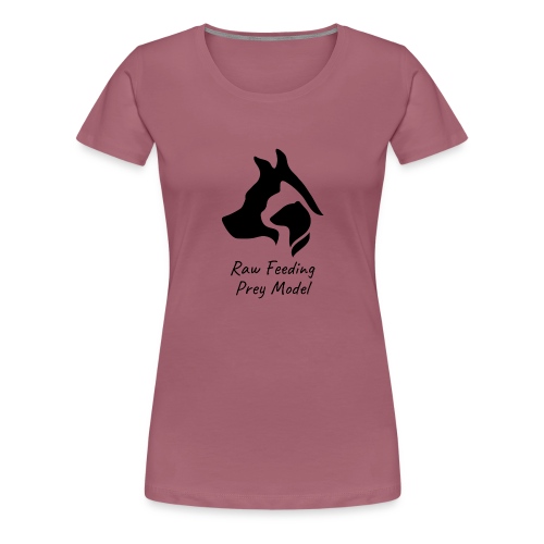 logo raw feeding noir - T-shirt Premium Femme