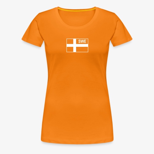 Svensk taktisk flagga (Negativ) - Sverige - Premium-T-shirt dam