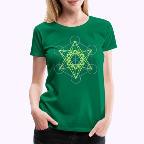 Metatrons Cube - Dame premium T-shirt