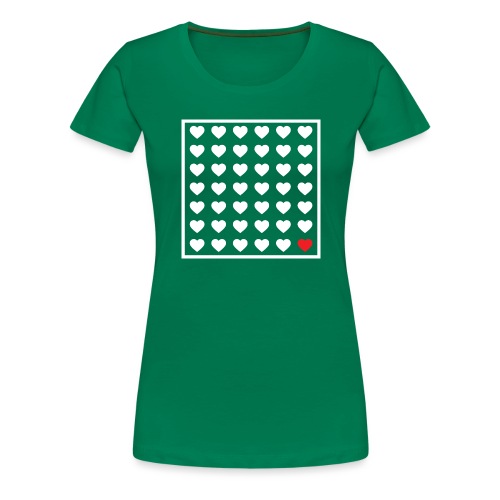 Carré d'cœurs - T-shirt Premium Femme