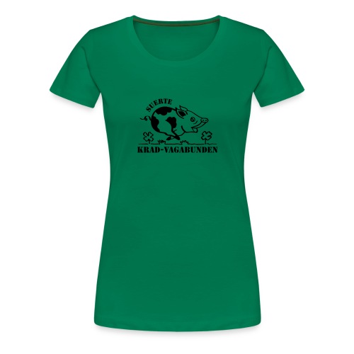 Krad-Vagabunden Glücksschwein V2 - Women's Premium T-Shirt