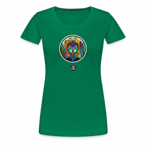 Le chat des colonnes bulleuses - T-shirt Premium Femme