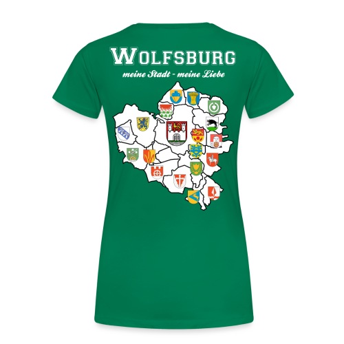 Wolfsburgs Stadtteile - Frauen Premium T-Shirt