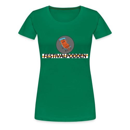 Festivalpodden - Loggorna - Premium-T-shirt dam