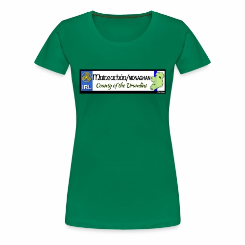 MONAGHAN, IRELAND: licence plate tag style decal - Women's Premium T-Shirt