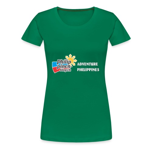 Philippinen-Blog Logo english schwarz/weiss - Frauen Premium T-Shirt