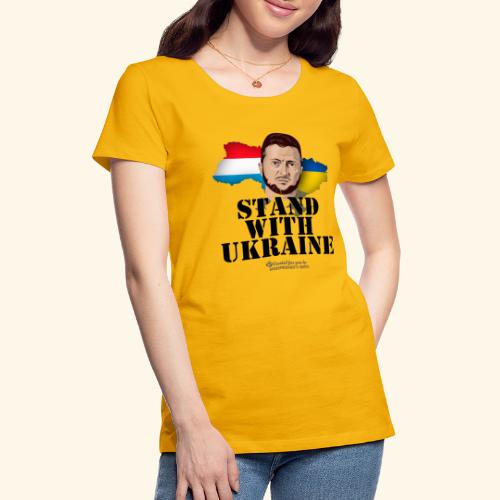 Ukraine Luxemburg T-Shirt Design - Frauen Premium T-Shirt
