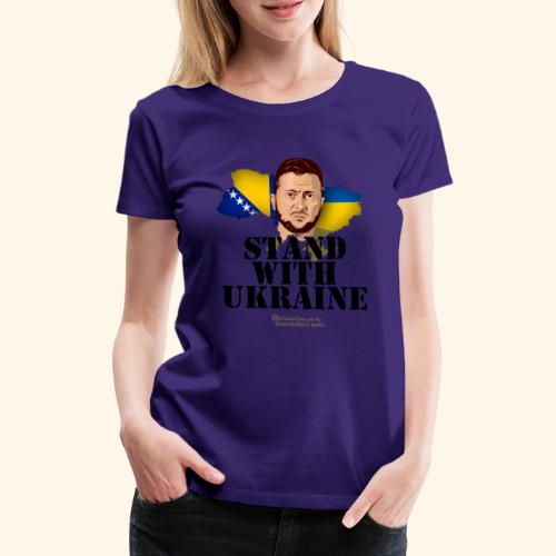 Ukraine Bosnien und Herzegowina - Frauen Premium T-Shirt