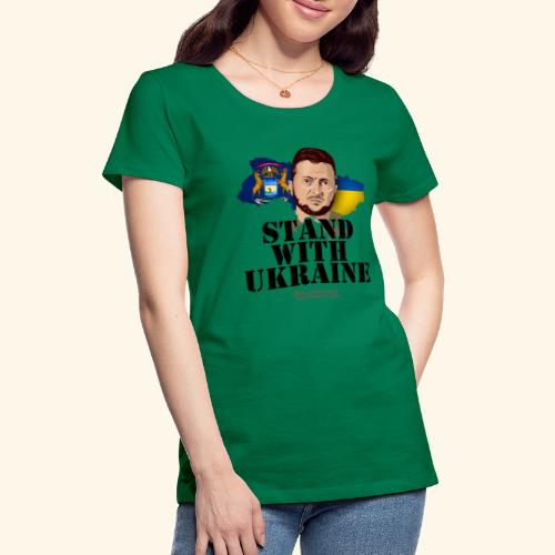 Michigan Ukraine Unterstützer Merch - Frauen Premium T-Shirt