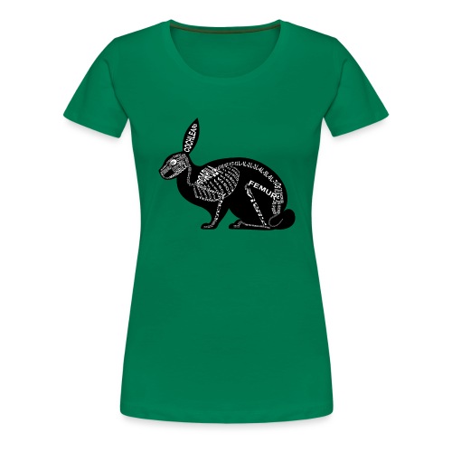 Rabbit skeleton - Women's Premium T-Shirt